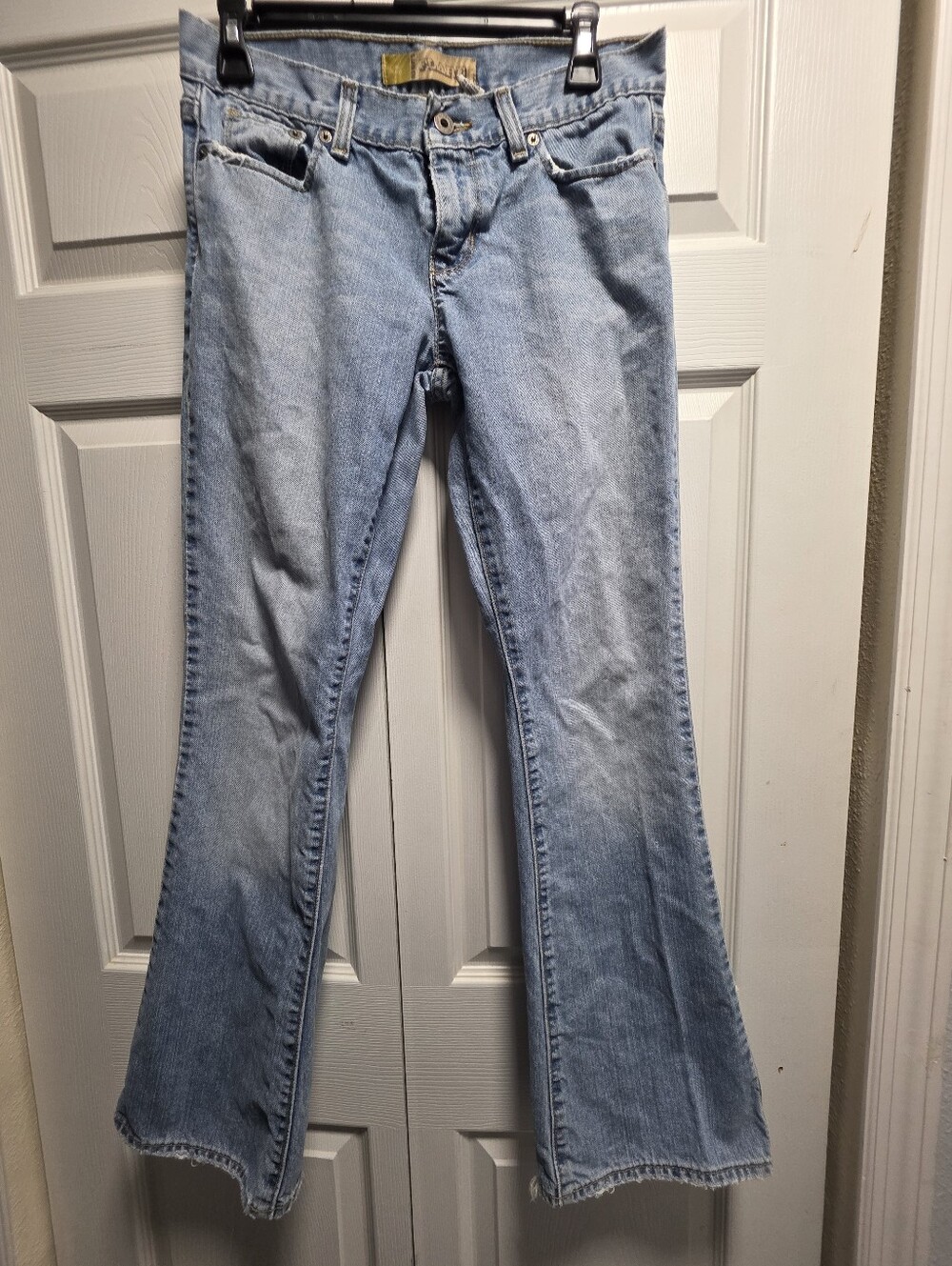Vintage Old Navy Low Rise Flare 100 Cotton Jeans Rigid Denim Y2K Aesthetic